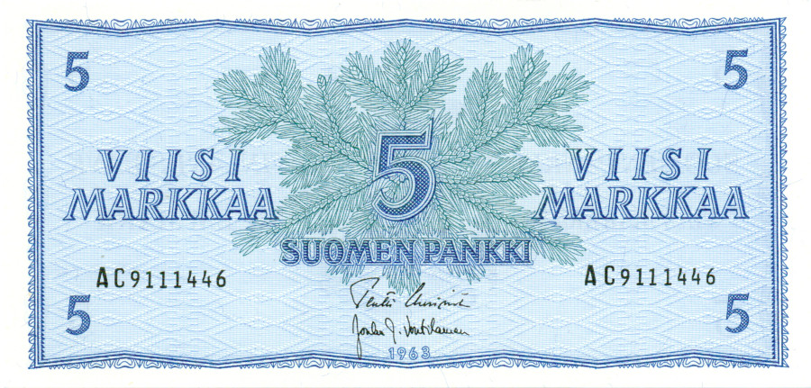 5 Markkaa 1963 AC9111446